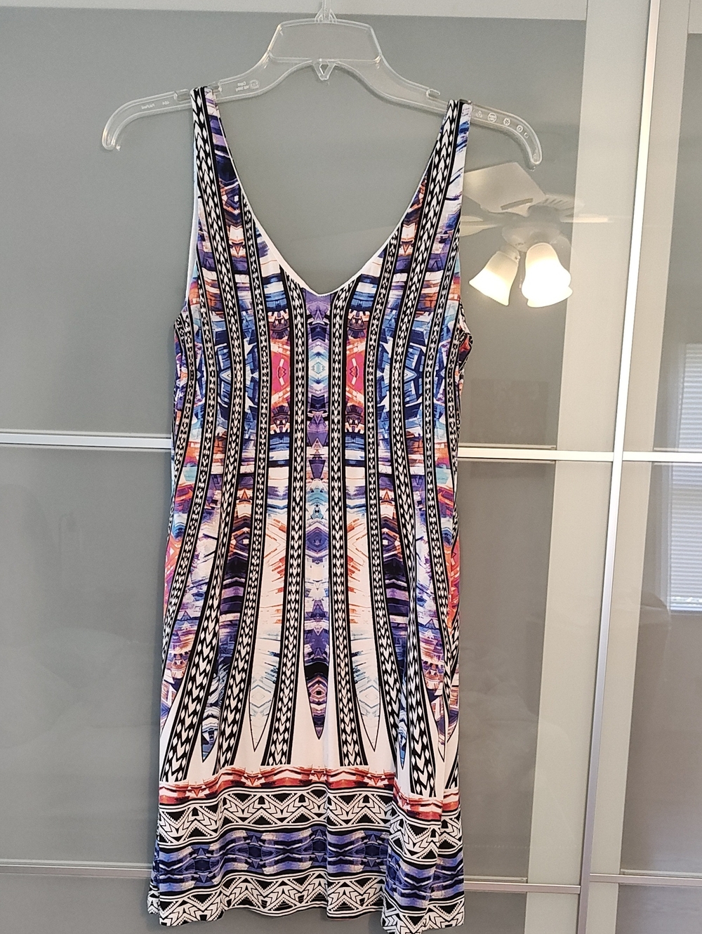 Tart Sleeveless Printed V-Neck Summer Dress - Multicolor
